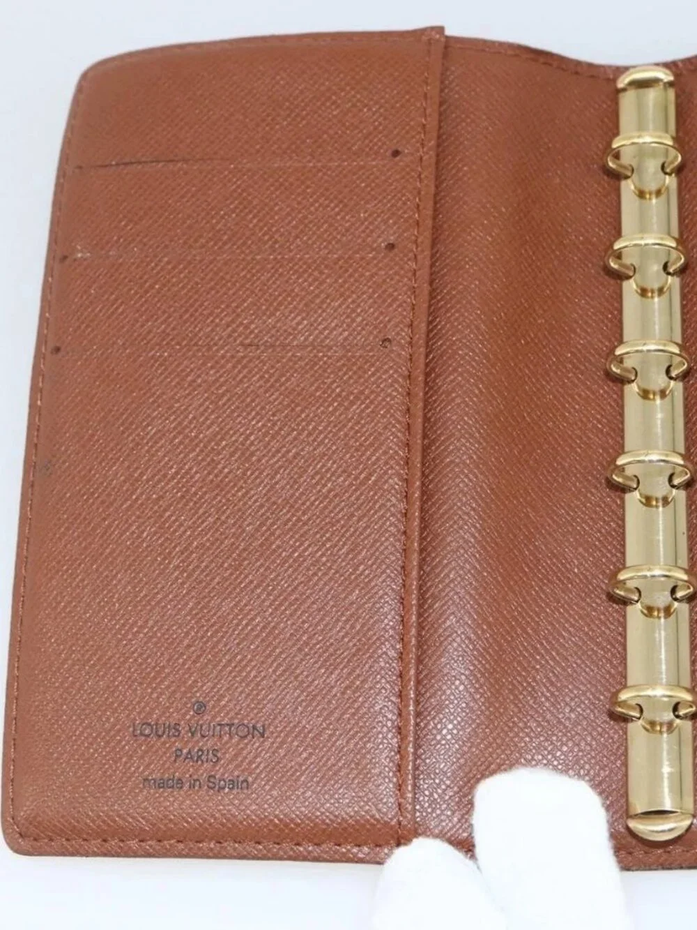 LOUIS VUITTON Monogram Agenda PM Day Planner Cover R20005 LV Auth BA11076